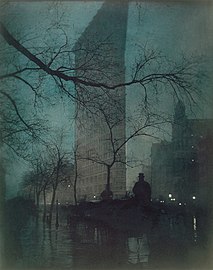 Эдвард Стайхен. Флэтайрон-билдинг, 1904, фотография