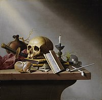 Still life: An Allegory of the Vanities of Human Life by Harmen Steenwijck