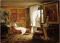 Салон мадам Рекамье в Аббе-о-Буа. 1826. Лувр