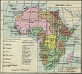 Карта Африки 1914 г.