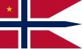 Norvég hadsereg dandártábornokának rangjelző zászlaja