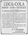 Coca-Colan vanha lehtimainos englanniksi.