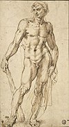 Dibuix de P.P. Rubens de l'escultura