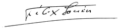 Félix Gouins signatur