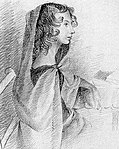 Sketçh jeh Anne Brontë liorish e shuyr Charlotte mysh y vlein 1845