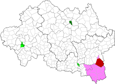 Arfuelha (roge) dins la Comunautat de Comunas de la Montanha Borbonesa (ròse).