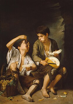 Bartolomé Esteban Murillo, Les Mangeurs de melon et de raisin, vers 1645-1646, Alte Pinakothek