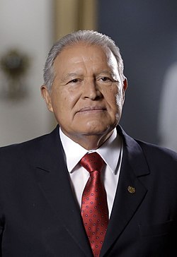 Salvador Sánchez Cerén vuonna 2017.
