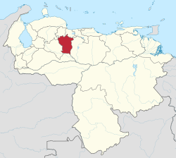 Location within Venezuela