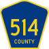 County Route 514 marker
