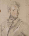 Karl XII i Altranstädt 1706-1707, tegning af Johan David Swartz.