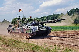 Leopard 1A5 na vojenskom dni v Uffenheime (2015). Leopard 1A5 predstavuje modernizáciu 1200 až 1300 ks Leopardov 1A1, ktoré boli prestavané od októbra 1986 do septembra 1992.