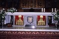 Altar major de la catedral de Calahorra, amb els reliquiaris dels sants