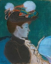 Louis Anquetin, Femme lisant (1890), localisation inconnue.