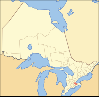 Location in the province of Ontario, Canada