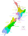 Регионите и територијалните единици во Нов Зеланд
