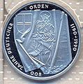 10,00 DM Sonderprägung 1991 „800 Jahre Deutscher Orden“ Bildseite