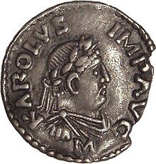 Nagy Károly denariusa (812-814 k.)