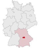 Lage des Landkreises Eichstätt in Deutschland