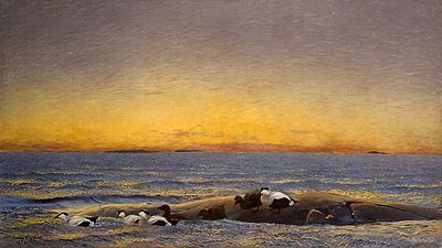 Morgonstämning vid havet (1896), Thielska galleriet.