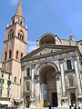 Bazilica Sfântul Andrei, Mantua, proiectată de Leon Battista Alberti.