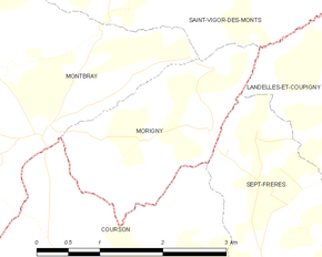 Poziția localității Morigny