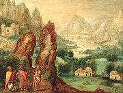 Landschap met Emmaüsgangers, ca. 1533-50, Museum van Schone Kunsten van Luik