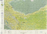 Map including the White Jade River (labeled as Ywungkax He (Yü-lung-k'o-shih Ho)) and surrounding region) (DMA, 1980)[c]