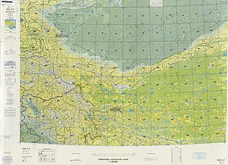 From the Operational Navigation Chart; map including Yopurga (Yüeh-p'u-hu) (DMA, 1980)[b]