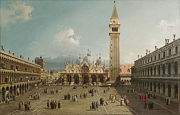Canaletto, Plac św. Marka w Wenecji, ok. 1730–1735