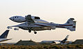SpaceShipOne takes off
