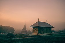 Wooden church of Gîrbova, Moldova by Iurie Șveț