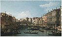 The Grand Canal looking North-East from the Palazzo Dolfin-Manin to the Rialto Bridge