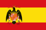 Drapeau de l'Espagne fin époque franquiste