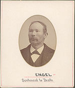 George Engel (1836-1887), anarchistisch vakbondsleider, arbeider, geboren in Kassel, Duitsland