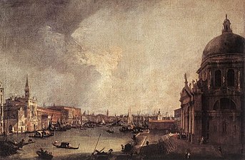 À l'embouchure du Grand Canal à Venise 1722-1723, Canaletto