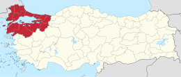 Regione di Marmara – Localizzazione