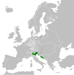 1789年威尼斯共和國的大致疆域