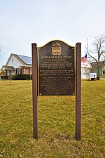 Battle of Black Point historical marker