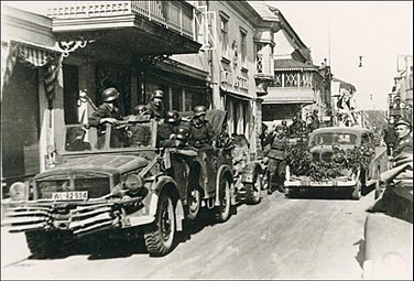 Вступление немецких войск в Пярну, 1941 год