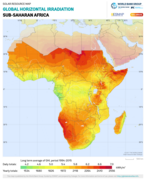 Карта інсоляції у Тропічній Африці