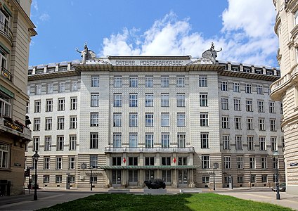 Østerriksk postsparebank i Wien av Wagner (1904–1912)