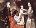 رینولدزکلیو و خانواده اش با خدمتکار هندی(۱۷۶۵)