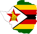 Flag map of Zimbabwe (also for comparison).