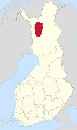 Kaart met de locatie van Kittilä