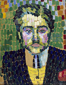 Robert Delaunay, 1906, Jean Metzinger, oil on paper, 54.9 x 43.2 cm, Museum of Fine Arts, Houston