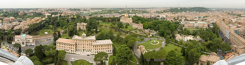 A panorama of the country from atop St. Peter's Basilica