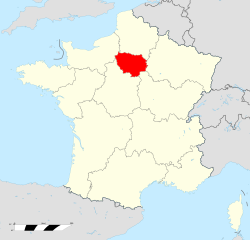 Іль-дэ-Франс на мапе