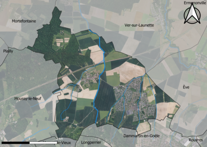 Carte orhophotogrammétrique de la commune.