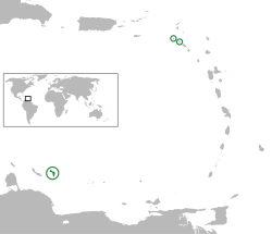  Karayip belediyeleri konumu (yeşil)